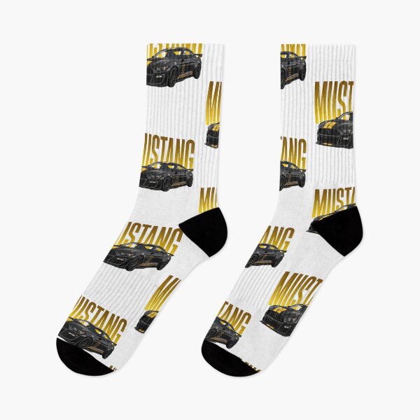 Item preview, Black Shelby Mustang GT500 Gold Stripes Supercharged V8 Vector Art designed and sold by Motorline44.