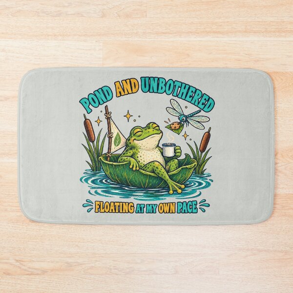 Item preview, Pond and Unbothered – Funny Relaxing Frog designed and sold by NinaCreator.
