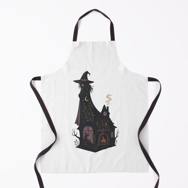Item preview, Haunted Witch House – Dark Gothic Halloween Illustration designed and sold by CalmDownZone ⭐️⭐️⭐️⭐️⭐️.