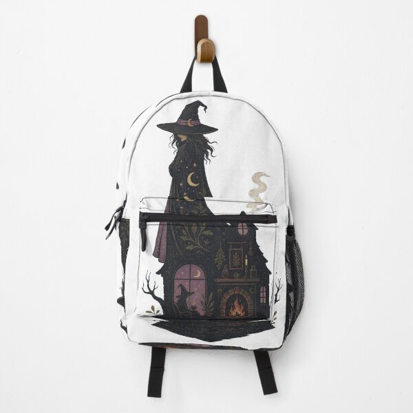 Item preview, Haunted Witch House – Dark Gothic Halloween Illustration designed and sold by CalmDownZone ⭐️⭐️⭐️⭐️⭐️.