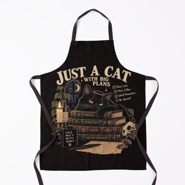 Item preview, Funny Black Cat With Big Plans designed and sold by PopNInk.