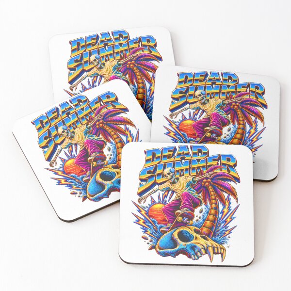 Item preview, Skateboard Skeleton Tropical Sunset Graphic designed and sold by Lock_Design.