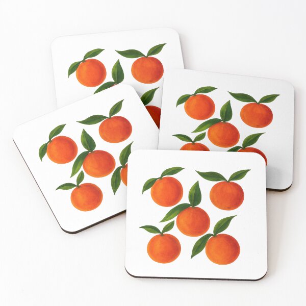 Item preview, Watercolor Oranges with Green Leaves designed and sold by zibziby.