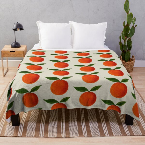 Item preview, Watercolor Oranges with Green Leaves designed and sold by zibziby.