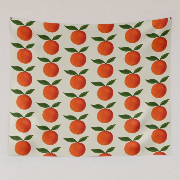 Item preview, Watercolor Oranges with Green Leaves designed and sold by zibziby.