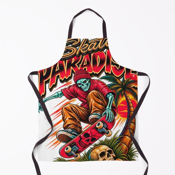 Item preview, Skeleton Skateboarder Tropical Sunset Adventure designed and sold by Lock_Design.