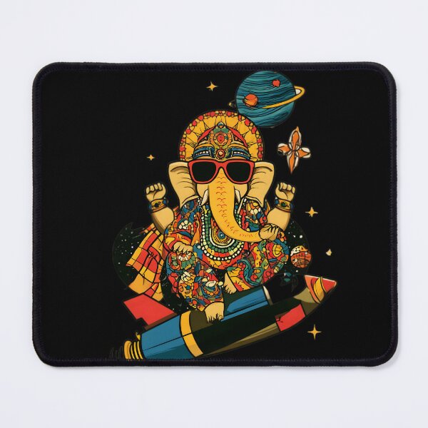 Item preview, Cool Elephant Blessing Pose Space Rocket Pants Colorful Pop Art designed and sold by PANNARUK THAILAND.