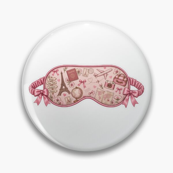 Item preview, Pink travel mask designed and sold by GridiStudio.