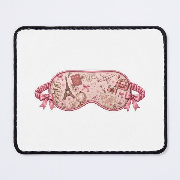 Item preview, Pink travel mask designed and sold by GridiStudio.