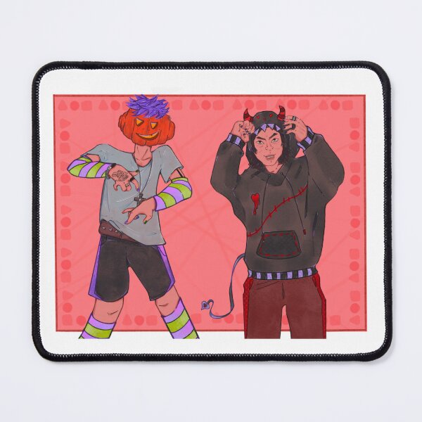 Item preview, Halloween Thanos & Namgyu print/sticker designed and sold by Heather's_Hyperfixations.