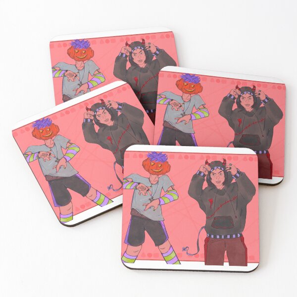 Item preview, Halloween Thanos & Namgyu print/sticker designed and sold by Heather's_Hyperfixations.