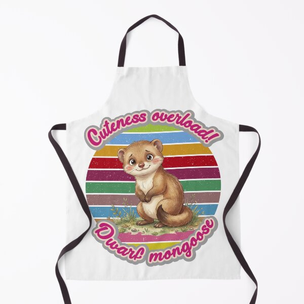 Item preview, Cute Dwarf mongoose -introvert otter animal lover vintage retro design- designed and sold by LOVEARTDESIGN.