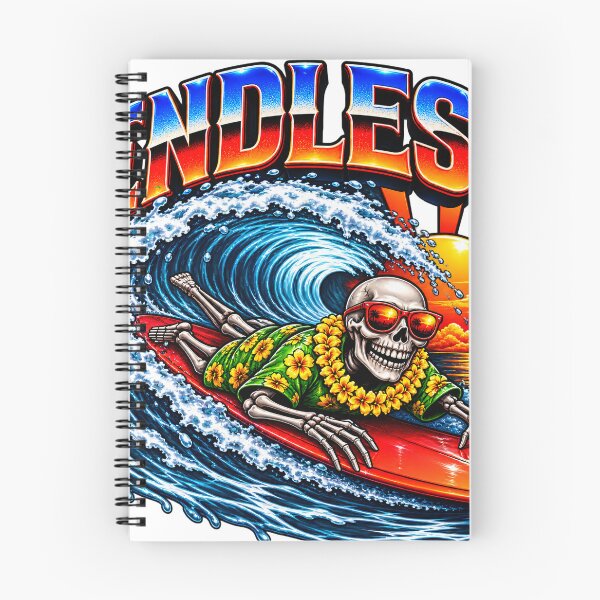 Item preview, Skeleton Surfer Tropical Sunset Wave designed and sold by Lock_Design.