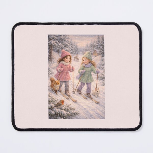 Item preview, Little Sister Winter Fairies Go Skiing designed and sold by Novel Works Studio.