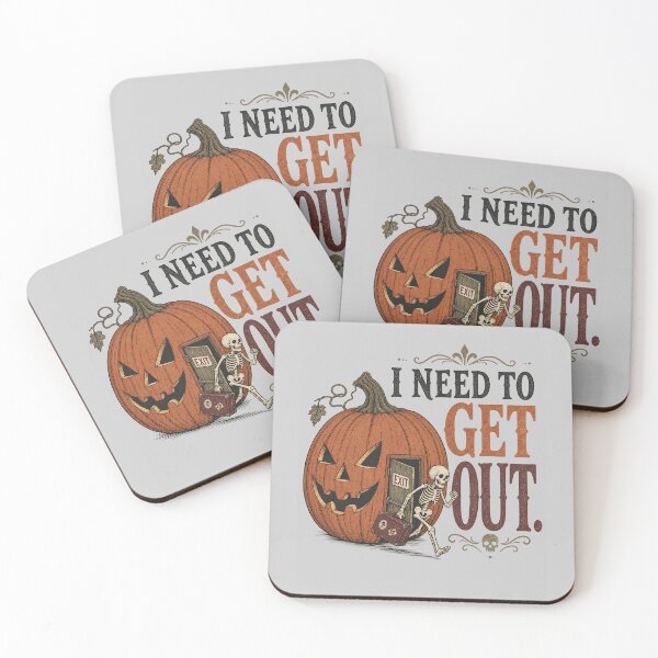 Item preview, I Need to Get Out – Funny Halloween Pumpkin Escape Design designed and sold by CalmDownZone ⭐️⭐️⭐️⭐️⭐️.