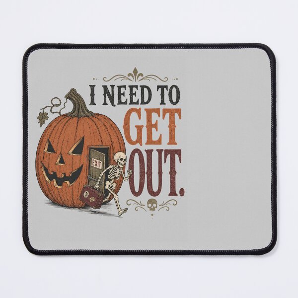 Item preview, I Need to Get Out – Funny Halloween Pumpkin Escape Design designed and sold by CalmDownZone ⭐️⭐️⭐️⭐️⭐️.