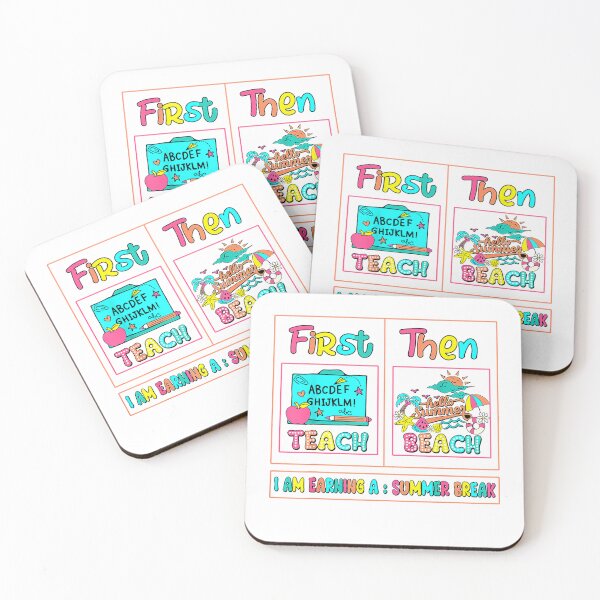 Item preview, First Teach Then Beach I Am Earning A Summer Break Teachers T-Shirt designed and sold by SAK7.