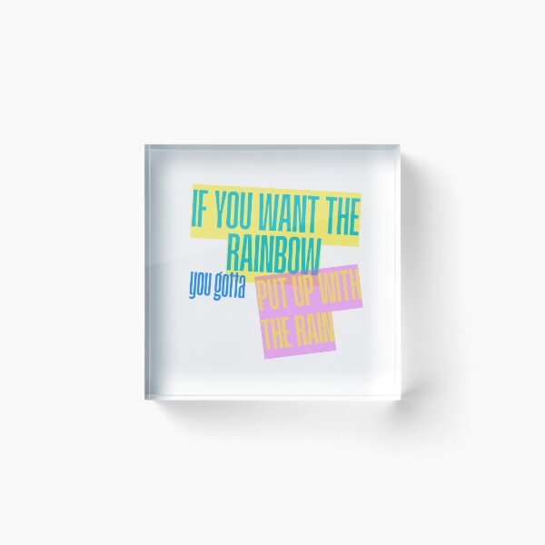 Item preview, "If You Want The Rainbow" Dolly Parton Quote  designed and sold by AnimaliaStar.