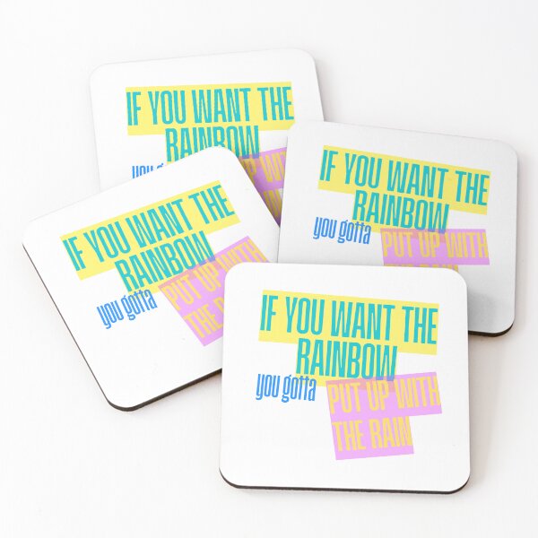 Item preview, "If You Want The Rainbow" Dolly Parton Quote  designed and sold by AnimaliaStar.