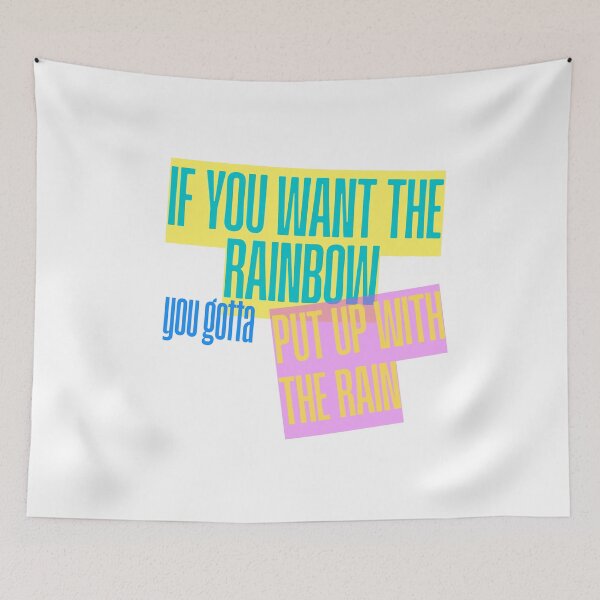 Item preview, "If You Want The Rainbow" Dolly Parton Quote  designed and sold by AnimaliaStar.