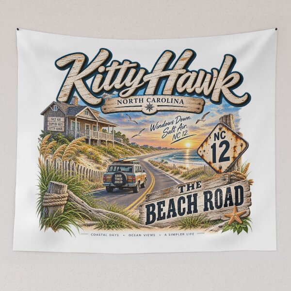 Item preview, Kitty Hawk NC The Beach Road designed and sold by The Coastal Route.