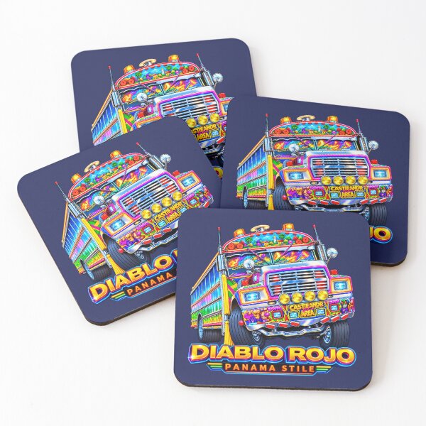 Item preview, Diablo Rojo Panama Style - Iconic Panamanian Bus designed and sold by Emmafeystilo.