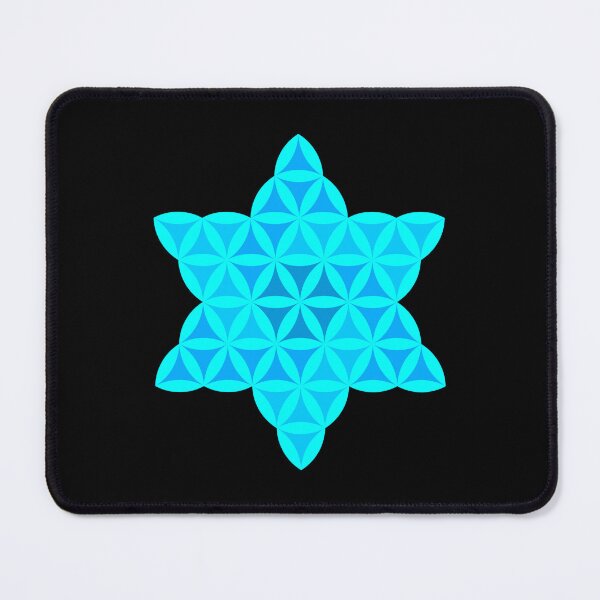 Item preview, Sacred Star of Life, inverse 02/2D, Cyan designed and sold by iSacredGeometry.