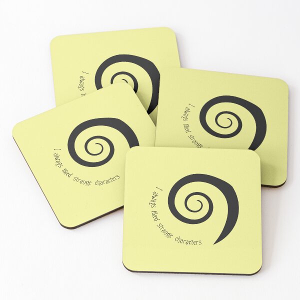 Item preview, I Always Liked Strange Characters - Tim Burton Spiral Quote designed and sold by qfa Originals.