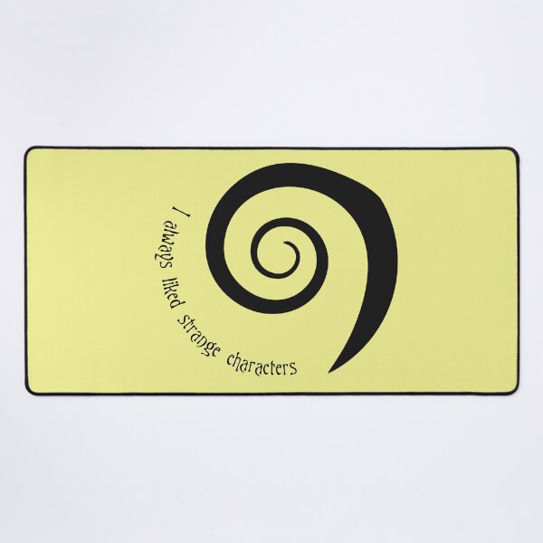 Item preview, I Always Liked Strange Characters - Tim Burton Spiral Quote designed and sold by qfa Originals.