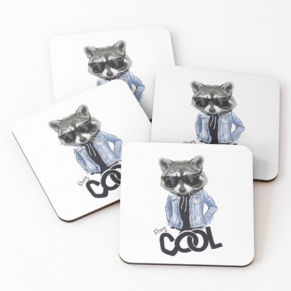 Item preview, Stay Cool Raccoon – Funny Chill Animal Sunglasses Streetwear Design designed and sold by artworkathome.