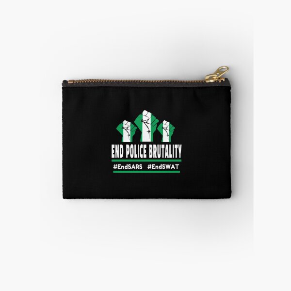 Item preview, End Police Brutality Fist Nigeria Flag Protest Slogan designed and sold by byrnexhakoni.