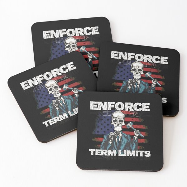 Item preview, Enforce Term Limits Skeleton Gavel US Flag designed and sold by hogonmdgraben.