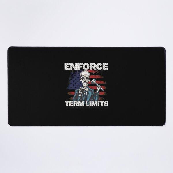 Item preview, Enforce Term Limits Skeleton Gavel US Flag designed and sold by hogonmdgraben.