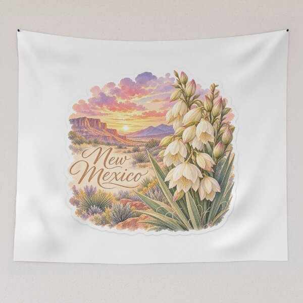 Item preview, New Mexico Yucca Desert Mesa Sunset designed and sold by Whimspired By Paxx.