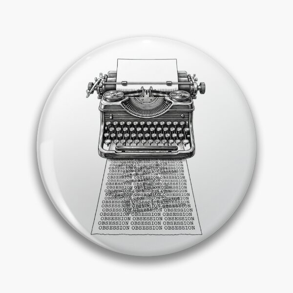 Item preview, Obsession Typewriter designed and sold by GeeklyShirts.