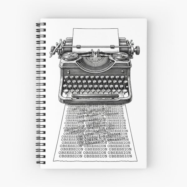 Item preview, Obsession Typewriter designed and sold by GeeklyShirts.