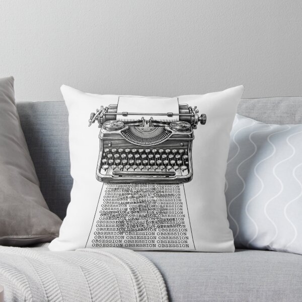 Item preview, Obsession Typewriter designed and sold by GeeklyShirts.