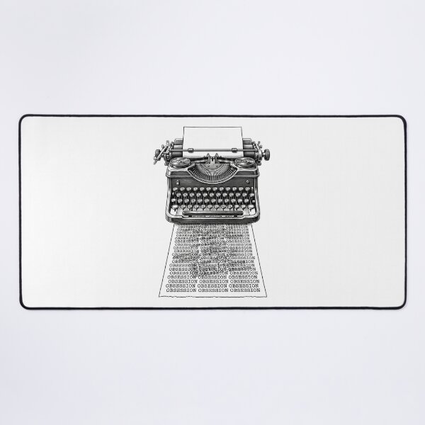 Item preview, Obsession Typewriter designed and sold by GeeklyShirts.