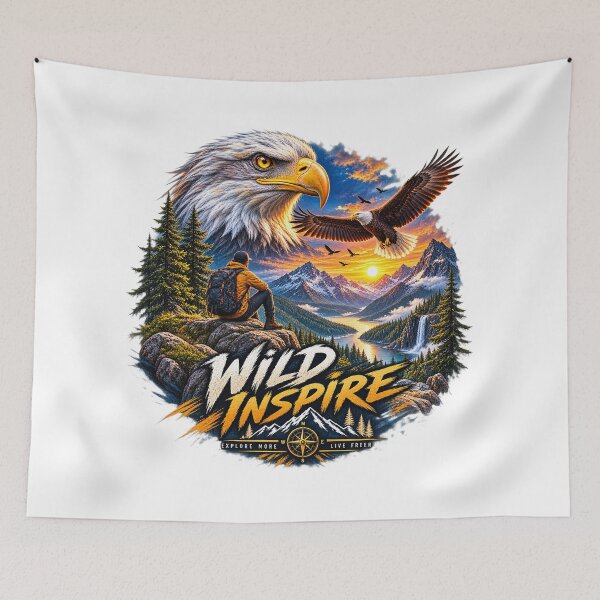 Item preview, Wild Eagle Mountain Adventure – Freedom & Nature Design designed and sold by Wild Inspire.