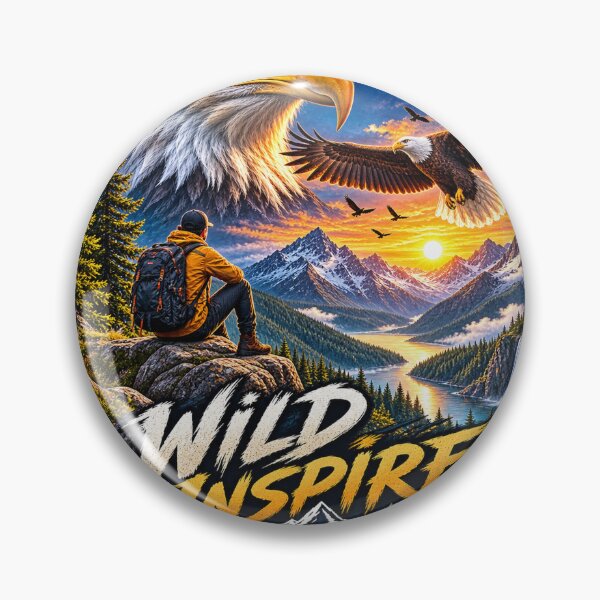 Item preview, Wild Eagle Mountain Adventure – Freedom & Nature Design designed and sold by Wild Inspire.