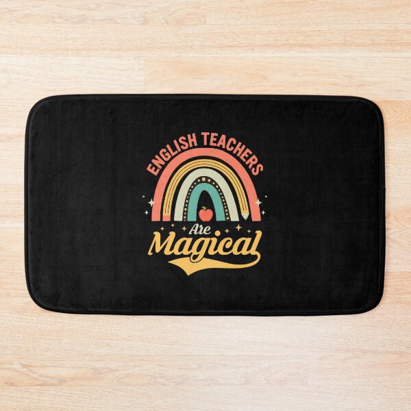 Item preview, English Teachers Are Magical Rainbow Apple Retro designed and sold by zeunerdzmowrisl.