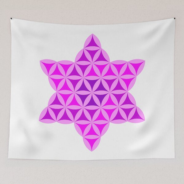 Item preview, Sacred Star of Life, inverse 02/2D, Pink designed and sold by iSacredGeometry.
