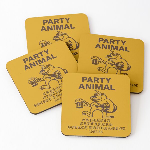 Item preview, Adults Party Animal Espanola Oldtimers Hockey Tournament 1987/ designed and sold by Eh Plus Designs.