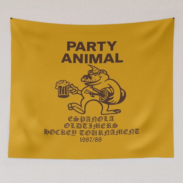 Item preview, Adults Party Animal Espanola Oldtimers Hockey Tournament 1987/ designed and sold by Eh Plus Designs.
