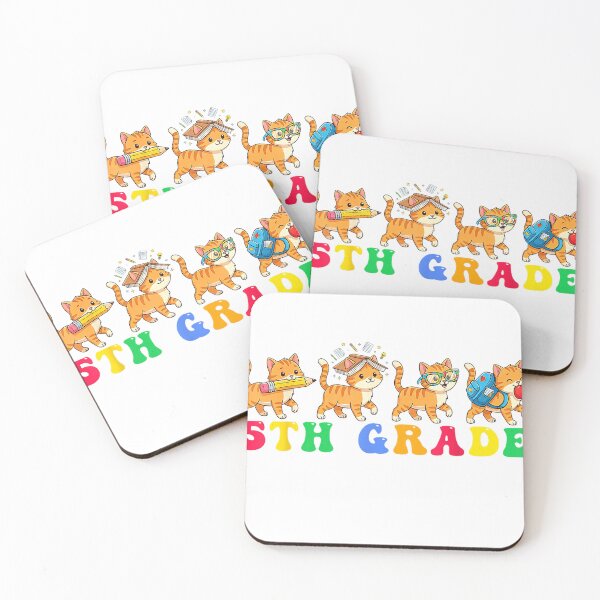 Item preview, Funny Cat Fifth Grade Back to School Teacher Student T-Shirt designed and sold by Caroodoo.