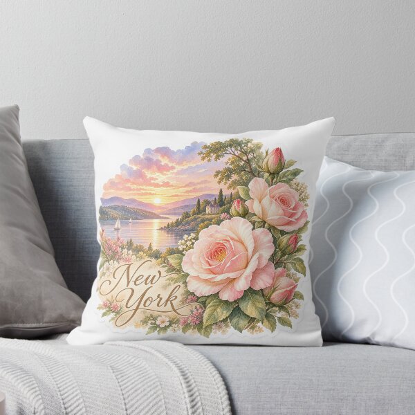 Item preview, New York Roses Lakes and Mountain Sunset designed and sold by Whimspired By Paxx.