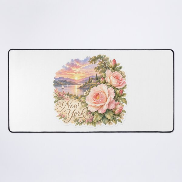 Item preview, New York Roses Lakes and Mountain Sunset designed and sold by Whimspired By Paxx.