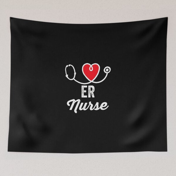 Item preview, ER Nurse Heart Stethoscope Design designed and sold by hogonmdgraben.