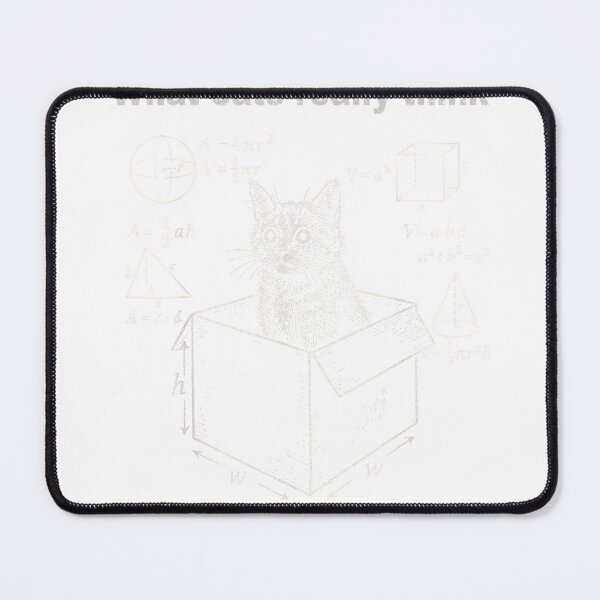 Item preview, Funny Cat in Box Math Humor Design for Cat Lovers T-Shirt designed and sold by MixyMugs.