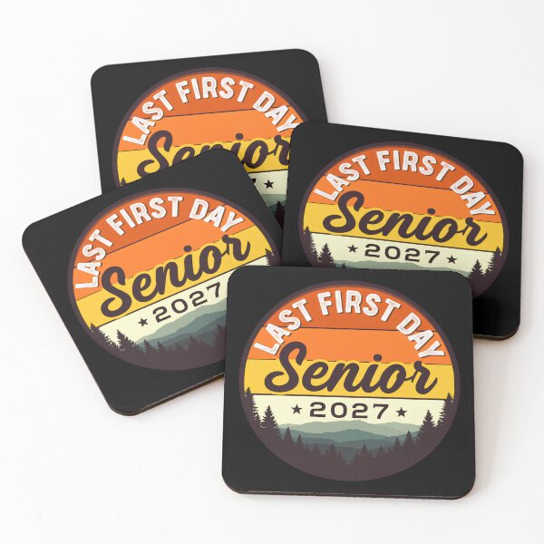 Item preview, Last Day Senior 2027 Graduation Sunset Mountain Retro designed and sold by Zizo-DR44.